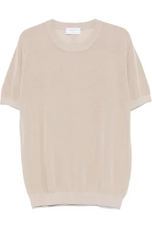 THE EDITOR T-Shirt mit Lochstrickmuster