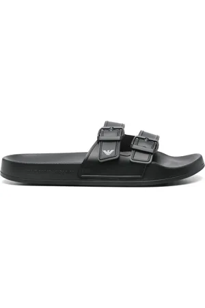 Emporio Armani Pantoletten mit Logo-Print