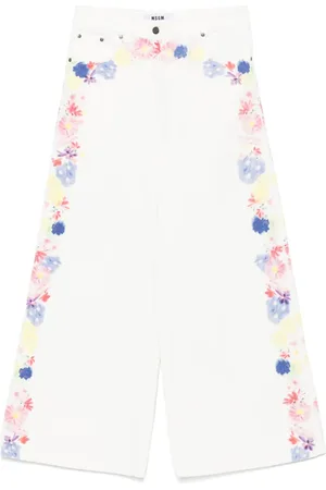 Msgm Jeans mit Blumen-Print