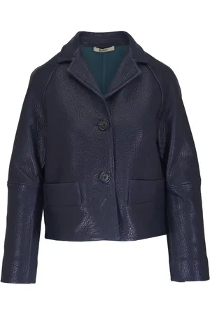 ODEEH Strukturierte Lederjacke
