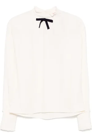Nº21 Bluse mit Rüschenkragen