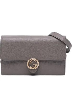 Gucci 2000-2015 Leather Interlocking G Dollar Wallet on Chain crossbody bag
