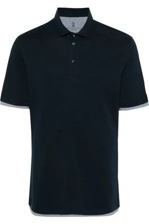 Brunello Cucinelli Poloshirt im Layering-Look