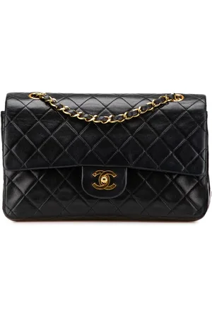 CHANEL 1989-1991 Medium Classic Lambskin Double Flap shoulder bag