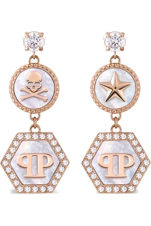 Philipp Plein Hängeohrringe mit Applikation