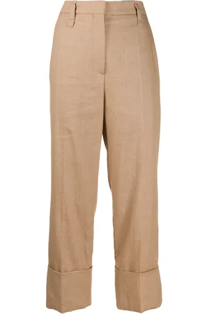 Brunello Cucinelli Gerade Cropped-Hose