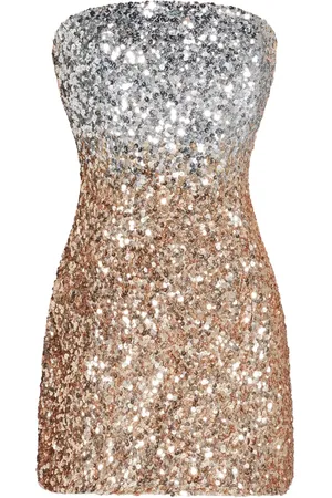 Retrofete Zweifarbiges Minikleid