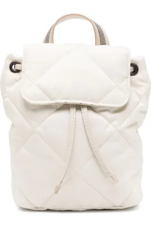 Brunello Cucinelli Gesteppter Rucksack mit Klappe
