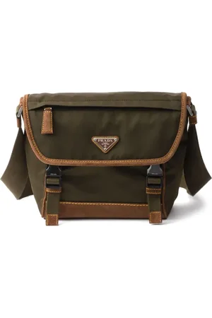 Prada Mittelgroße Schultertasche mit Dreiecks-Logo