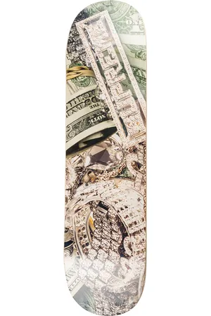 Supreme Skateboard mit "Bling"-Print