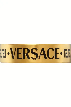 VERSACE Logo-engraved ring