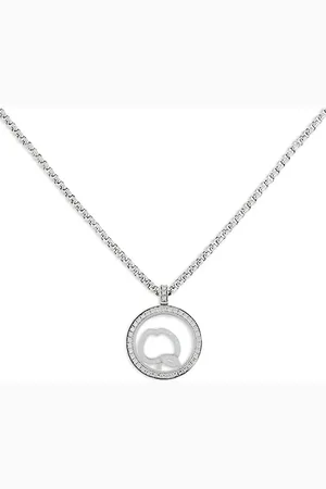 Chopard 2010s white gold Happy Diamonds Big Apple diamond necklace