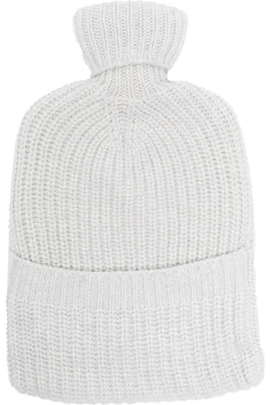 Johnstons Of Elgin Wärmflasche mit Hülle aus geripptem Kaschmir