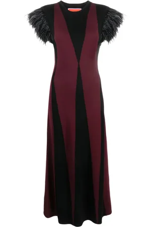 La DoubleJ Strickkleid mit Intarsienmuster