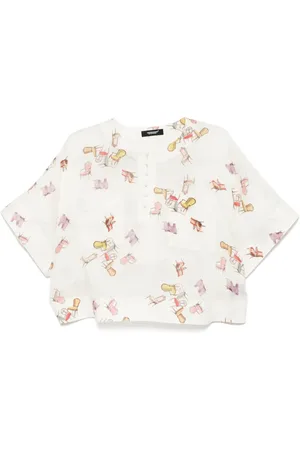 UNDERCOVER Bluse mit grafischem Print