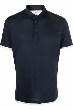 Brunello Cucinelli Poloshirt mit Seidenanteil