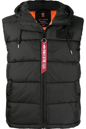 Alpha Industries Gefütterte Weste mit Logo-Patch