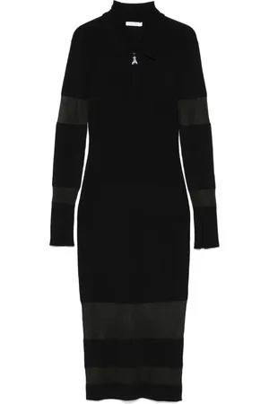 Patrizia Pepe Midikleid mit Sheer-Effekt