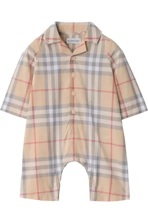 Burberry Checked cotton romper