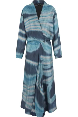 Giorgio Armani Maxikleid mit abstraktem Muster