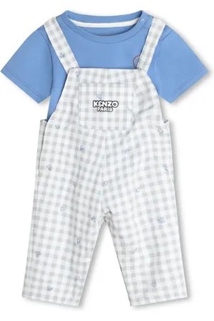 Kenzo Kariertes Latzhosen-Set