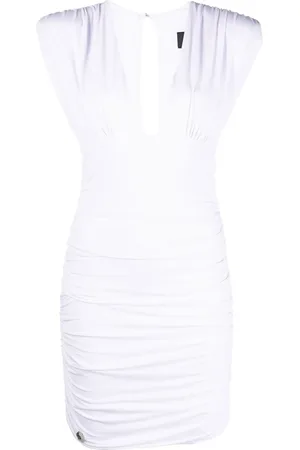 Philipp Plein Midikleid mit tiefem Ausschnitt