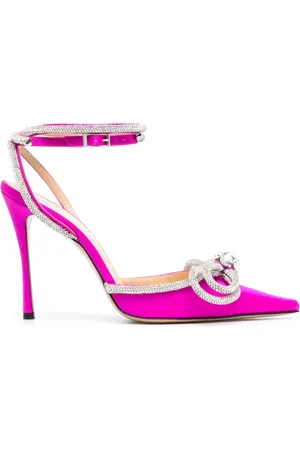 Mach & Mach Double Bow Pumps aus Satin 105mm