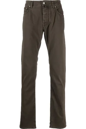 Jacob Cohen Gerade Hose mit Logo-Patch
