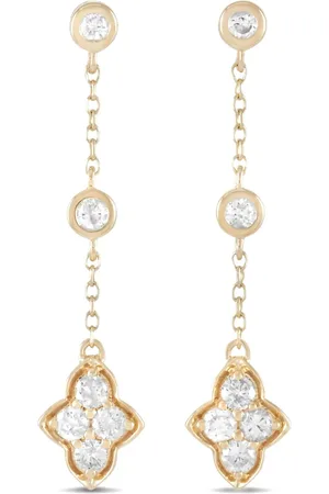 LB Exclusive 14kt Gelbgoldohrringe mit Diamanten