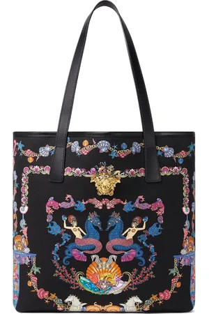 VERSACE Coral Theater Tote Bag