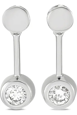 LB Exclusive 14kt Weißgold-Hängeohrringe mit Diamant