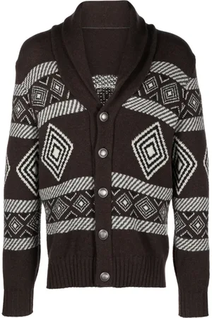 Brunello Cucinelli Gemusterter Cardigan aus Kaschmir
