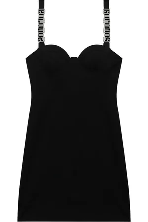 GCDS Minikleid mit Logo-Schild