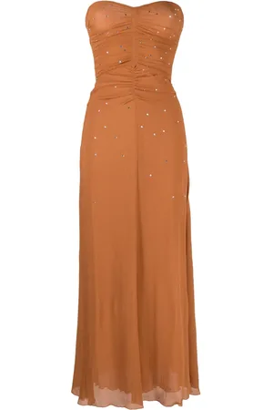 FORTE FORTE Maxikleid mit Kristallverzierung