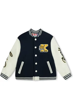 Kenzo Colour-Block-Bomberjacke mit Logo-Applikation