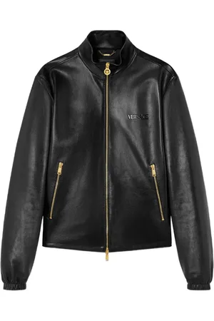 VERSACE Klassische Lederjacke