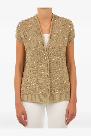 LE TRICOT PERUGIA Cardigan mit Pailletten