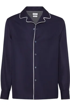 Brunello Cucinelli Hemd mit Kontrastdetail
