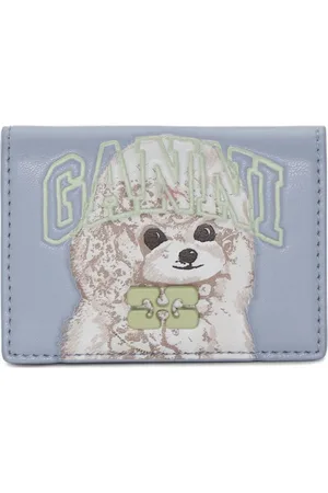 Ganni Portemonnaie mit Hunde-Print