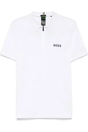 HUGO BOSS Poloshirt aus Monogramm-Jacquard