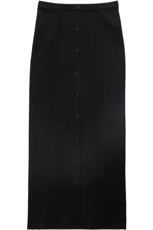 Filippa K Gestrickter Maxirock mit Knöpfen