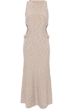 Cult Gaia Geripptes Andrea Midikleid