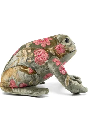 Anke Drechsel Frosch-Stofftier mit Stickerei