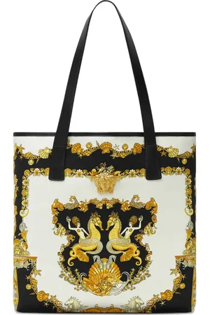 VERSACE Coral Theater Tote Bag