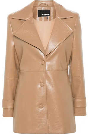 ROTATE Einreihiger Blazer in Kroko-Optik