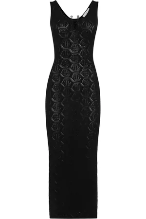 Philipp Plein Kleid aus Monogramm-Jacquard