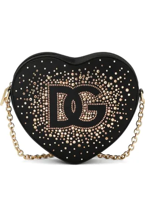 Dolce & Gabbana Schultertasche in Herzform mit Kristallen