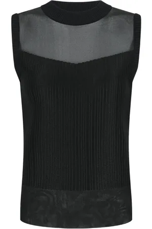 SHANGHAI TANG Trägershirt aus Mesh