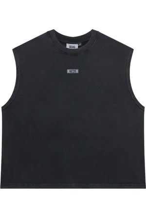 GCDS Tanktop mit Stone-Wash-Effekt