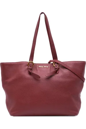 Miu Miu 2010 große Vitello Daino Convertible Satchel-Tasche
